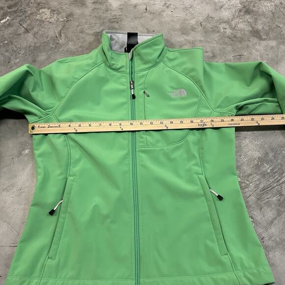 North Face Jacket Womens Large Green Softshell Full Zip Performance Outdoor AMVX - Picture 5 of 8